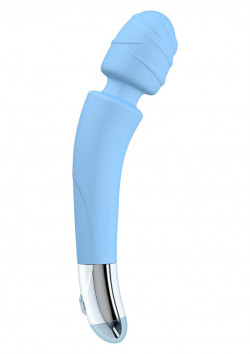 Голубой вибромассажер Soft Touch Body Wand Massager - 20 см. Голубой вибромассажер Soft Touch Body Wand Massager - 20 см.