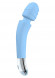 Голубой вибромассажер Soft Touch Body Wand Massager - 20 см.