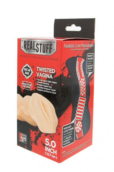 Телесный мастурбатор-вагина REALSTUFF TWISTED VAGINA Телесный мастурбатор-вагина REALSTUFF TWISTED VAGINA