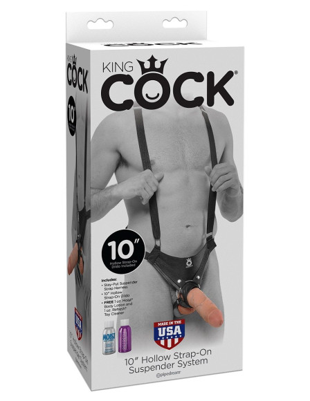 Страпон-система с телесной насадкой 10 Hollow Strap-On Suspender System - 25 см. Страпон-система с телесной насадкой 10 Hollow Strap-On Suspender System - 25 см.