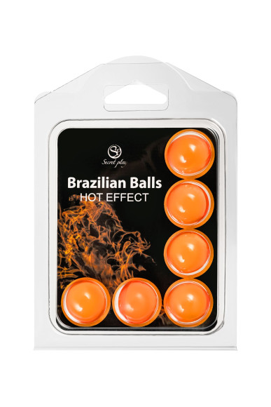 Набор из 6 шариков с массажным маслом Brazilian Balls с разогревающим эффектом Набор из 6 шариков с массажным маслом Brazilian Balls с разогревающим эффектом