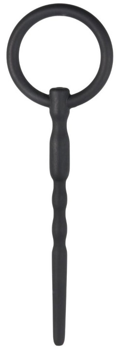 Черный уретральный плаг Silicone Penis Plug With Pull Ring - 13,5 см. Черный уретральный плаг Silicone Penis Plug With Pull Ring - 13,5 см.