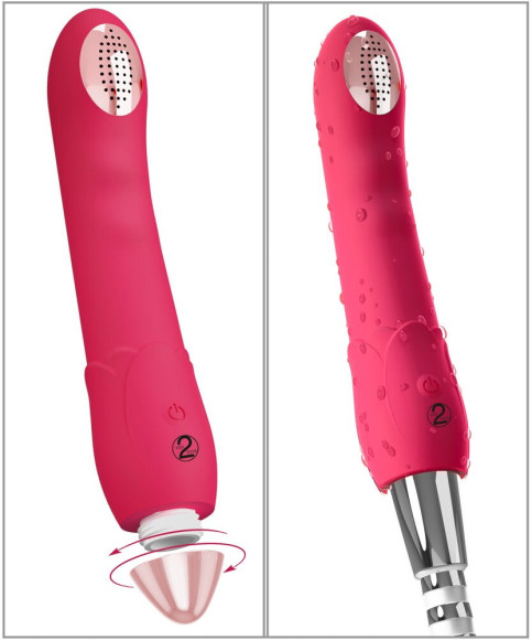 Малиновая насадка на душ с вибрацией Showers to orgasm - 20,1 см. Малиновая насадка на душ с вибрацией Showers to orgasm - 20,1 см.