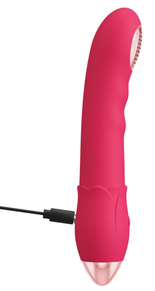 Малиновая насадка на душ с вибрацией Showers to orgasm - 20,1 см. Малиновая насадка на душ с вибрацией Showers to orgasm - 20,1 см.