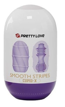 Сиреневый мастурбатор-яйцо Smooth Stripes Сиреневый мастурбатор-яйцо Smooth Stripes