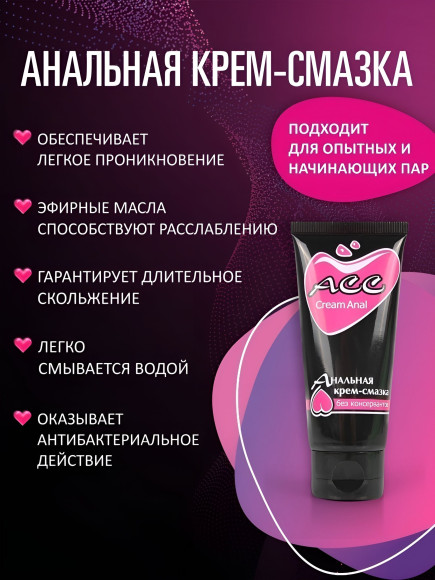 Анальная крем-смазка Creamanal АСС - 50 гр. Анальная крем-смазка Creamanal АСС - 50 гр.