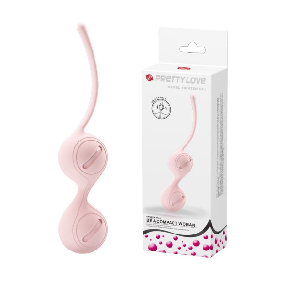 Нежно-розовые вагинальные шарики на сцепке Kegel Tighten Up I Нежно-розовые вагинальные шарики на сцепке Kegel Tighten Up I