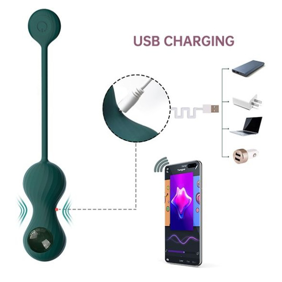Изумрудные вагинальные шарики Magic Motion Crystal Duo Smart Kegel Vibrator with Weight Set Изумрудные вагинальные шарики Magic Motion Crystal Duo Smart Kegel Vibrator with Weight Set