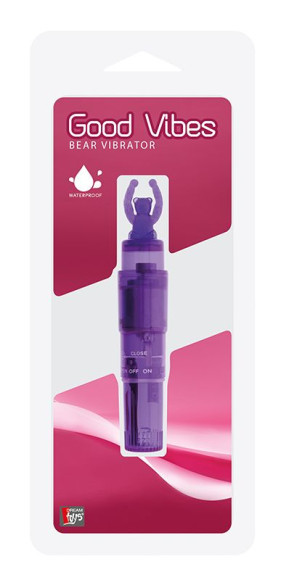 Фиолетовый клиторальный стимулятор-ракета с мишкой GOOD VIBES BEAR VIBRATOR Фиолетовый клиторальный стимулятор-ракета с мишкой GOOD VIBES BEAR VIBRATOR