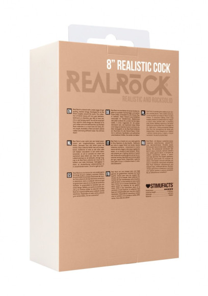Телесный фаллоимитатор Realistic Cock 8 With Scrotum - 20 см. Телесный фаллоимитатор Realistic Cock 8 With Scrotum - 20 см.
