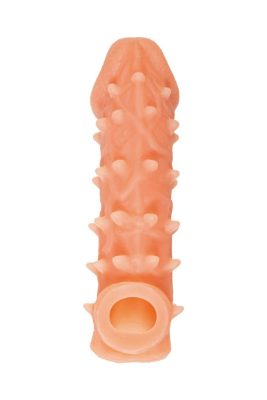 Телесная закрытая насадка с пупырышками Cock Sleeve 005 Size M - 15,6 см. Телесная закрытая насадка с пупырышками Cock Sleeve 005 Size M - 15,6 см.