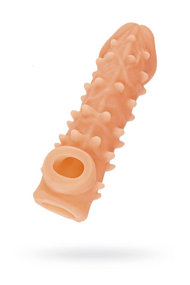 Телесная закрытая насадка с пупырышками Cock Sleeve 005 Size M - 15,6 см. Телесная закрытая насадка с пупырышками Cock Sleeve 005 Size M - 15,6 см.