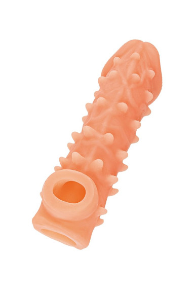 Телесная закрытая насадка с пупырышками Cock Sleeve 005 Size M - 15,6 см. Телесная закрытая насадка с пупырышками Cock Sleeve 005 Size M - 15,6 см.
