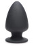 Черная мягкая анальная пробка Squeezable Small Anal Plug - 9 см.