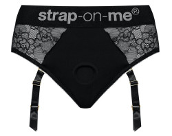 Черные трусики для насадок Diva Lingerie Harness - size M Черные трусики для насадок Diva Lingerie Harness - size M