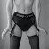 Черные трусики для насадок Diva Lingerie Harness - size M Черные трусики для насадок Diva Lingerie Harness - size M