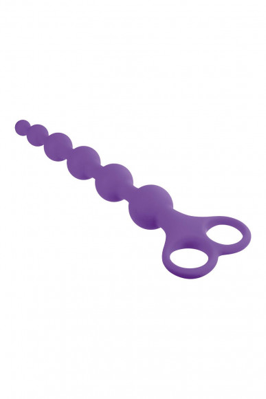 Фиолетовая анальная цепочка 8 Inch Ribbed Silicone Anal Beads - 26 см. Фиолетовая анальная цепочка 8 Inch Ribbed Silicone Anal Beads - 26 см.
