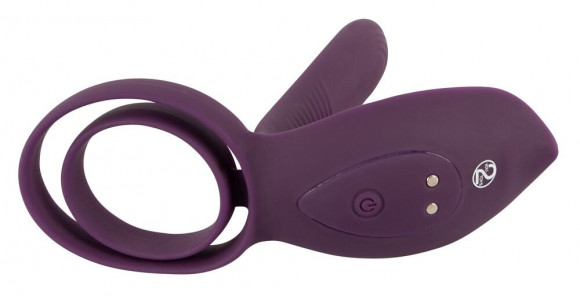 Фиолетовая насадка на член с клиторальным отростком и пультом ДУ RC Couple’s Vibrator 2 Фиолетовая насадка на член с клиторальным отростком и пультом ДУ RC Couple’s Vibrator 2