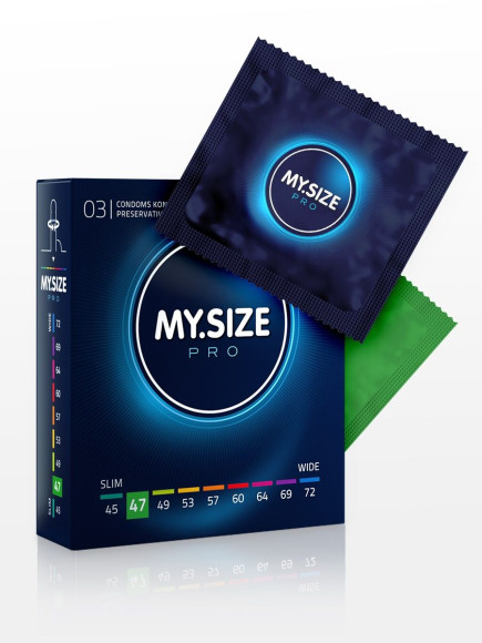 Презервативы MY.SIZE размер 47 - 3 шт. Презервативы MY.SIZE размер 47 - 3 шт.