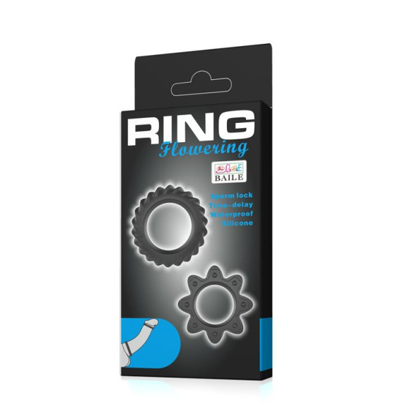 Набор ребристых эрекционных колец Ring Flowering Набор ребристых эрекционных колец Ring Flowering