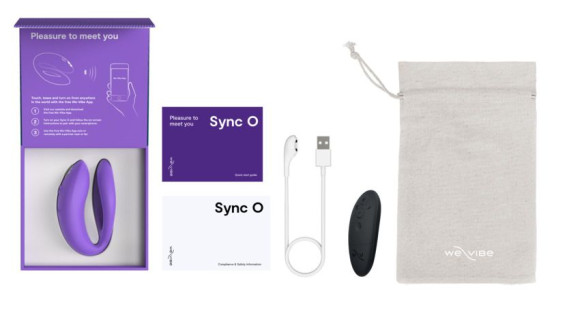 Фиолетовый вибратор для пар We-Vibe Sync O Фиолетовый вибратор для пар We-Vibe Sync O