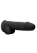 Черный фаллоимитатор Realistic Cock With Scrotum - 21,5 см. Черный фаллоимитатор Realistic Cock With Scrotum - 21,5 см.