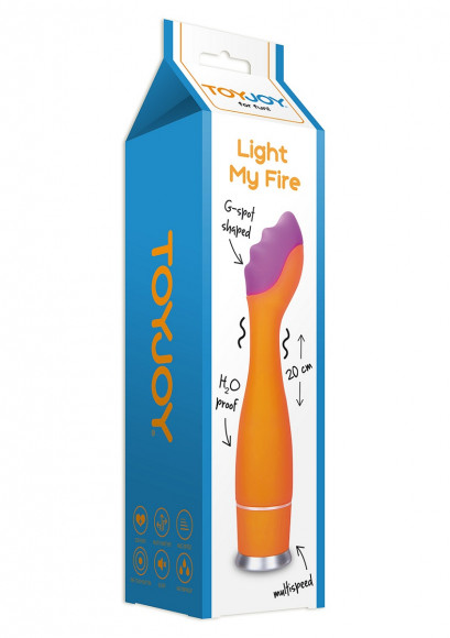 Оранжевый стимулятор точки G Light My Fire - 20 см. Оранжевый стимулятор точки G Light My Fire - 20 см.