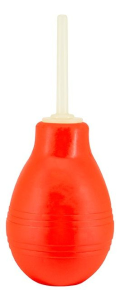 Красный анальный душ ANAL DOUCHE со светящимся в темноте кончиком Красный анальный душ ANAL DOUCHE со светящимся в темноте кончиком