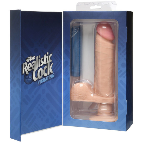 Вибромассажер-реалистик на присоске The Realistic Cock ULTRASKYN Vibrating 8”- 23,5 см. Вибромассажер-реалистик на присоске The Realistic Cock ULTRASKYN Vibrating 8”- 23,5 см.