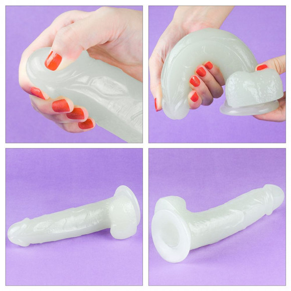 Прозрачный, светящийся в темноте фаллоимитатор Lumino Play Dildo - 19 см. Прозрачный, светящийся в темноте фаллоимитатор Lumino Play Dildo - 19 см.