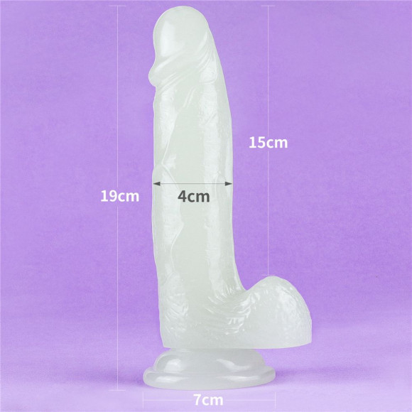 Прозрачный, светящийся в темноте фаллоимитатор Lumino Play Dildo - 19 см. Прозрачный, светящийся в темноте фаллоимитатор Lumino Play Dildo - 19 см.