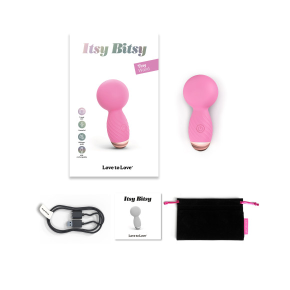 Розовый мини-wand вибратор Itsy Bitsy Mini Wand Vibrator Розовый мини-wand вибратор Itsy Bitsy Mini Wand Vibrator