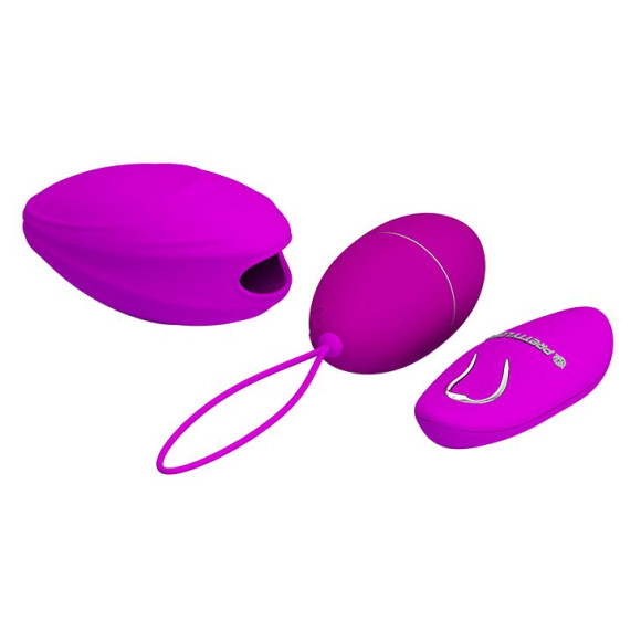 Лиловое виброяйцо Hyper EGG с пультом ДУ и силиконовой оболочкой Лиловое виброяйцо Hyper EGG с пультом ДУ и силиконовой оболочкой