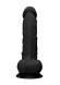 Черный фаллоимитатор Realistic Cock With Scrotum - 22,8 см. Черный фаллоимитатор Realistic Cock With Scrotum - 22,8 см.