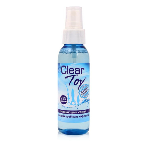 Очищающий спрей Clear Toy с антимикробным эффектом - 100 мл. Очищающий спрей Clear Toy с антимикробным эффектом - 100 мл.