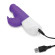 Фиолетовый перезаряжаемый вибратор с клиторальным стимулятором - 25 см. Фиолетовый перезаряжаемый вибратор с клиторальным стимулятором - 25 см.