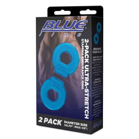 Комплект из двух колец для пениса 2-Pack Ultra-Stretch Stamina Endurance Ring Комплект из двух колец для пениса 2-Pack Ultra-Stretch Stamina Endurance Ring
