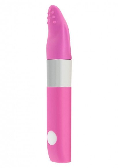 Розовый мини-вибратор TRAVEL C-SENSE - 11 см.
