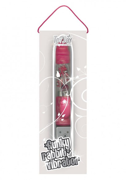 Розовый Hi-tech вибратор Funky Rabbit Pink - 22 см. Розовый Hi-tech вибратор Funky Rabbit Pink - 22 см.