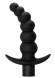 Чёрная анальная ёлочка с вибрацией Ecstasy - 14 см. Чёрная анальная ёлочка с вибрацией Ecstasy - 14 см.