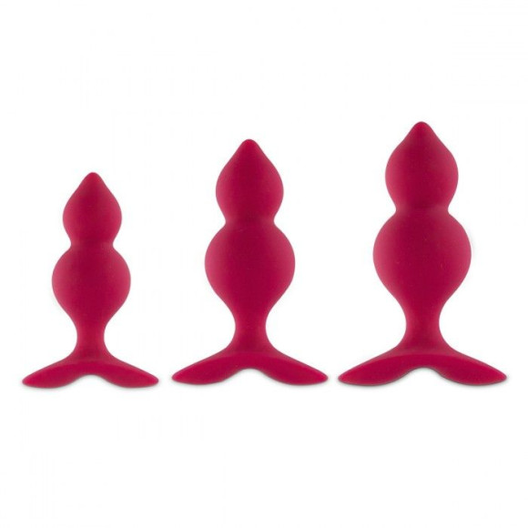 Набор из трех розовых анальный пробок Bibi Twin Butt Plug Set Набор из трех розовых анальный пробок Bibi Twin Butt Plug Set