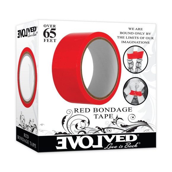 Красная лента для бондажа Red Bondage Tape - 20 м. Красная лента для бондажа Red Bondage Tape - 20 м.
