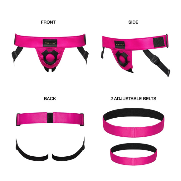 Ярко-розовый пояс для страпона Strap-On-Me Harness Curious Ярко-розовый пояс для страпона Strap-On-Me Harness Curious