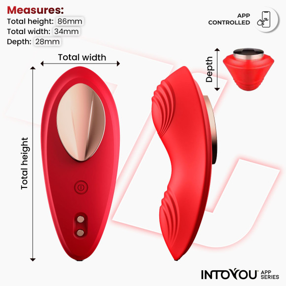 Красный интерактивный вибростимулятор в трусики Panty Vibrator Красный интерактивный вибростимулятор в трусики Panty Vibrator