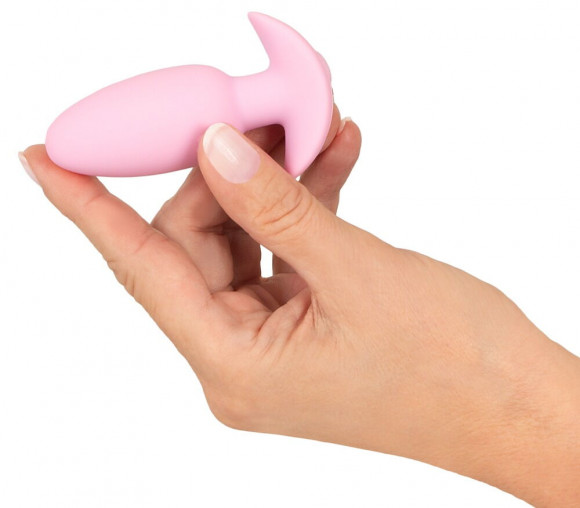 Розовая анальная пробка с вибрацией Cuties Vibrating Mini Butt Plug - 8 см. Розовая анальная пробка с вибрацией Cuties Vibrating Mini Butt Plug - 8 см.