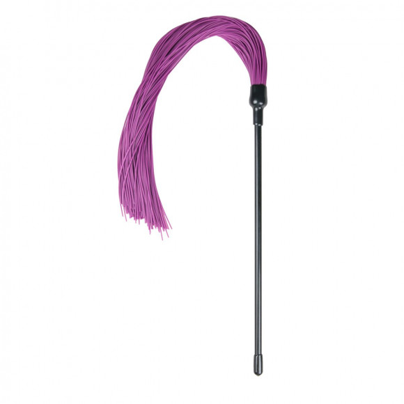 Плеть с фиолетовыми силиконовыми хвостами Purple Silicone Tickler - 45 см. Плеть с фиолетовыми силиконовыми хвостами Purple Silicone Tickler - 45 см.