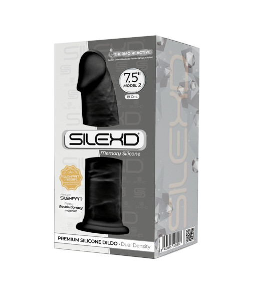 Черный фаллоимитатор SILEXD Model 2 - 19 см. Черный фаллоимитатор SILEXD Model 2 - 19 см.