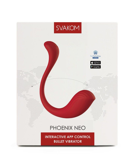Красный интерактивный вибромассажер Phoenix Neo Красный интерактивный вибромассажер Phoenix Neo