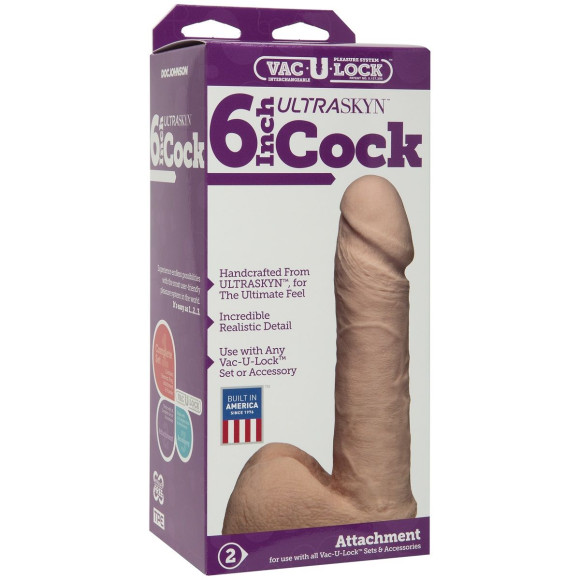 Ультра реалистичная насадка Vac-U-Lock 6 ULTRASKYN Cock - 17,3 см. Ультра реалистичная насадка Vac-U-Lock 6 ULTRASKYN Cock - 17,3 см.