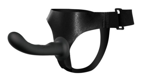 Страпон с изогнутой головкой Ultra Harness Curvy Dildo - 15,8 см. Страпон с изогнутой головкой Ultra Harness Curvy Dildo - 15,8 см.